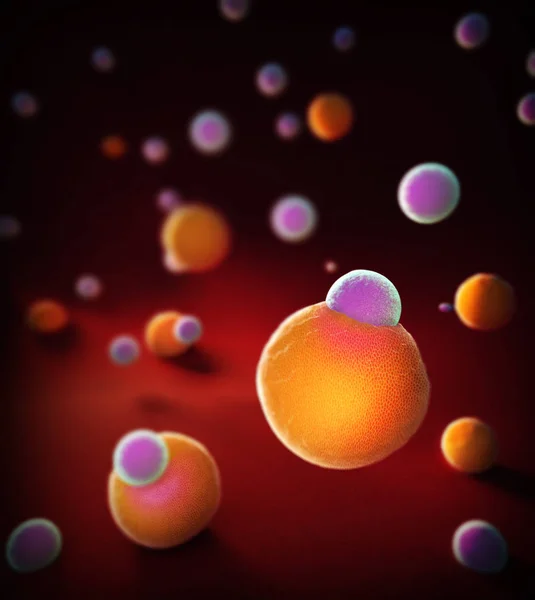 Hücreleri Saldırı Kanser Hücreleri Illüstrasyon — Stok fotoğraf