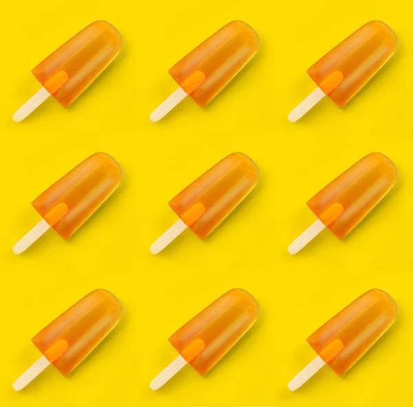 Popsicle Flavored Ice Frozen Dessert Zoet Lekker Concept Zomer — Stockfoto