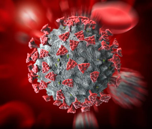 Virus Focar Coronavirus Infecţie Contagioasă Sânge — Fotografie, imagine de stoc