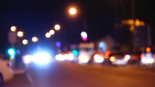 Caducidad del camino nocturno de la ciudad . — Vídeos de Stock