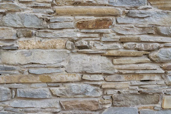 Hoog Gedetailleerde Achtergrond Oude Slanke Stenen Muur — Stockfoto