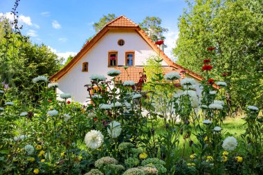 Polenovo, Tula Region, Rusya Federasyonu - Ağustos 2014: Abbey (Abbatstvo) - atölye V.D. Polenov. Manor 