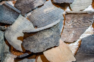 Arkeolojik kazılardan eski Slav ve Baltık seramik