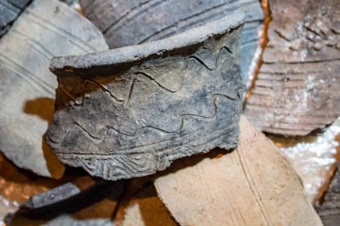 Arkeolojik kazılardan eski Slav ve Baltık seramik