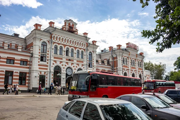 Kaluga Rússia Agosto 2017 Estação Ferroviária Rodoviária Cidade Kaluga — Fotografia de Stock