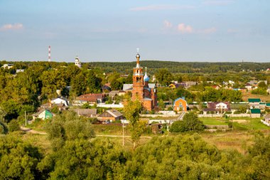 Borovsk, Rusya'nın tarihi kentin panoramik görünüm