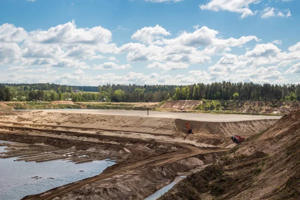 Bolotskoe Sand Quarry Rusia Mayo 2017 Cantera Arena Minería — Foto de Stock