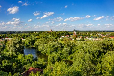 Borovsk, Rusya'nın şehrin panoramik görünüm