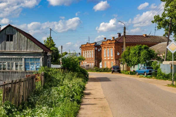 Pohled Ulicích Města Hostory Borovsku Rusko — Stock fotografie