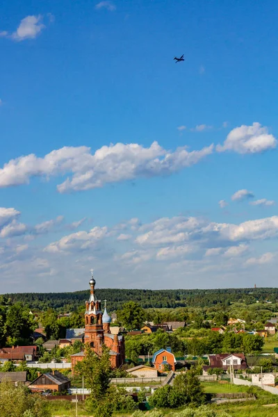 Pemandangan Panorama Bangunan Kota Borovsk Rusia — Stok Foto