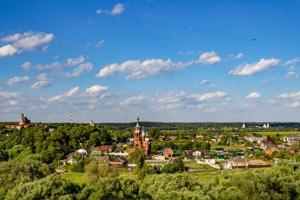 Panoramik şehir binaların Borovsk, Rusya Federasyonu
