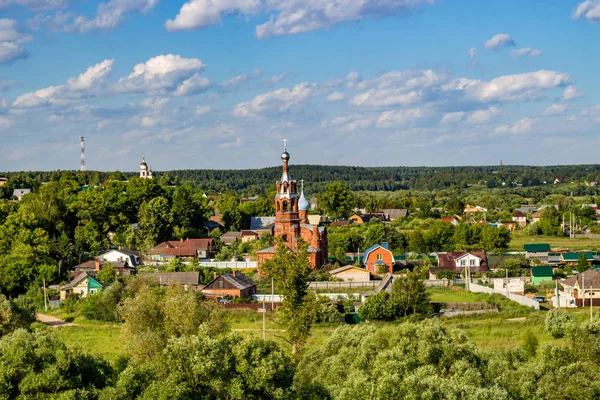 Pemandangan Panorama Bangunan Kota Borovsk Rusia — Stok Foto