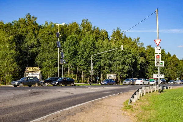 Ermolino Federacja Rosyjska Sierpień 2018 Trasa 108 Moskwa Pierścień — Zdjęcie stockowe