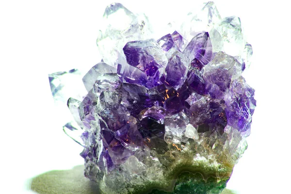 Kristaller Ametist Närbild — Stockfoto