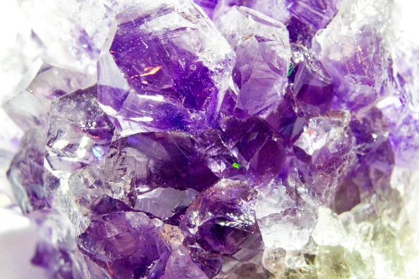 水晶紫水晶特写 — 图库照片