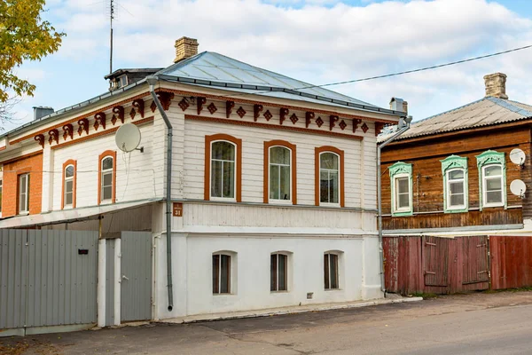 Borovsk Rusia Octubre 2017 Edificio Residencial Histórico Ciudad Borovsk Calle — Foto de Stock