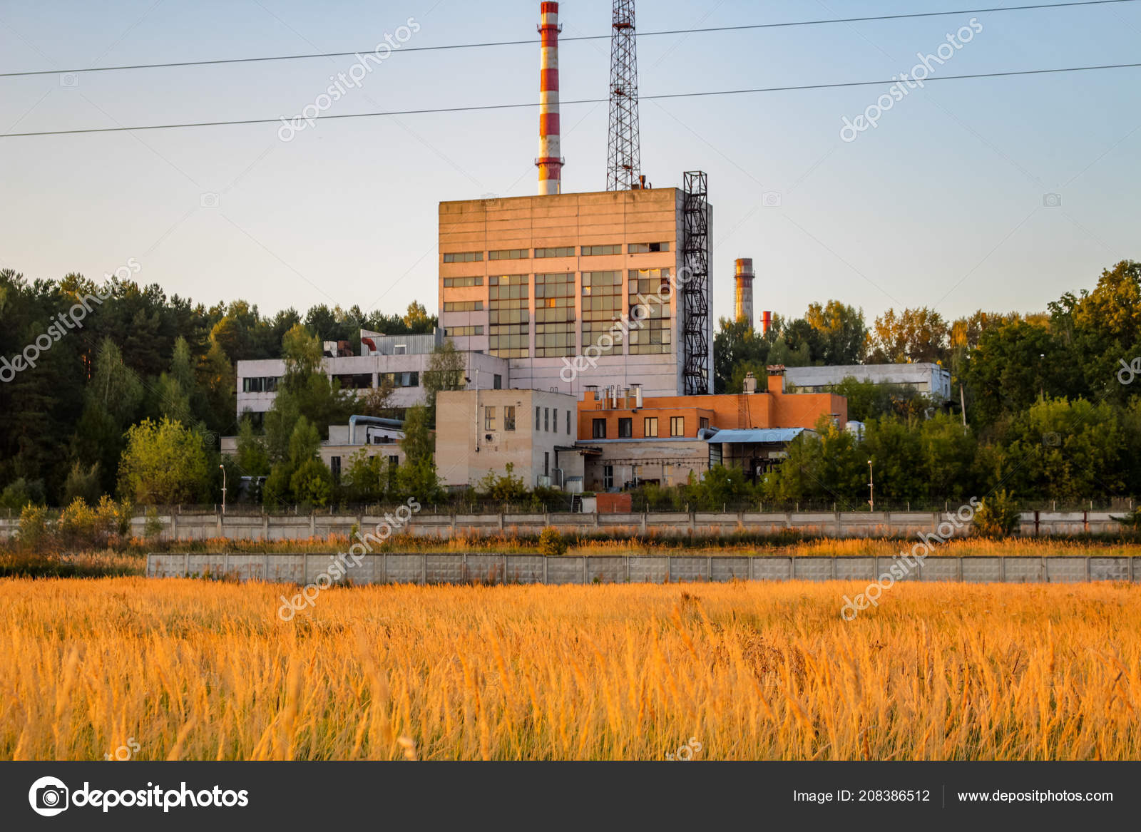 View Buildings Obninsk Power Plant Village Potresovo September 2017 Stock Photo by ©PhotoMost 208386512