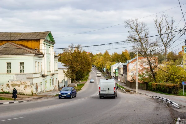 Borovsk Russland Oktober 2017 Kommunisticheskaya Street Der Stadt Borovsk — Stockfoto