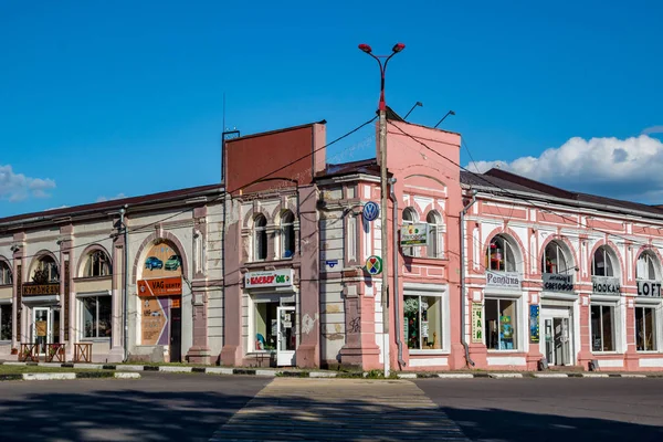 Serpuhov Russia Agosto 2017 Storico Dvor Gostiny Piazza Lenin — Foto Stock