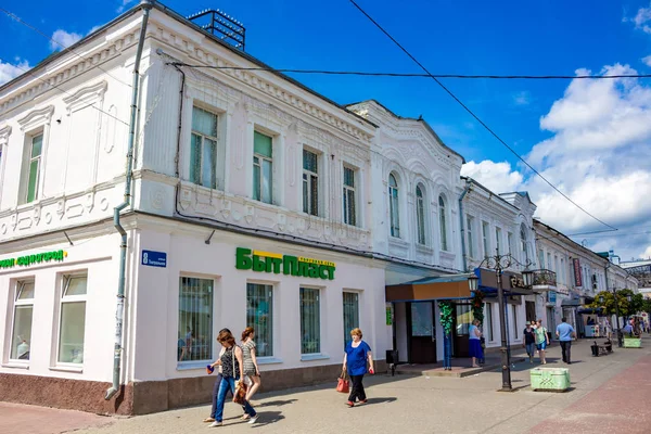 Kaluga Rusia Agosto 2017 Calle Peatonal Kaluga Arbat Kaluzhskiy Arbat — Foto de Stock