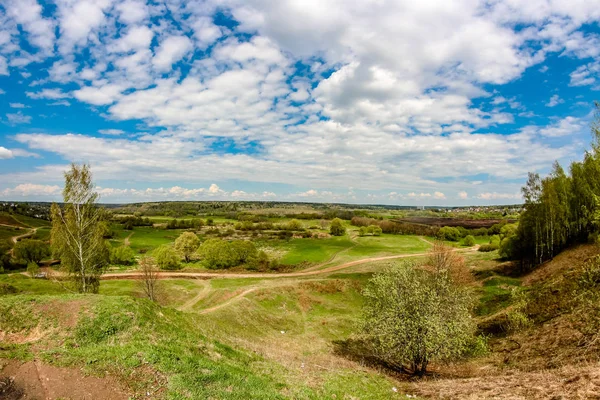 Prado Ivanovo Cerca Del Río Luzha Sitio Batalla Maloyaroslavets Con — Foto de Stock