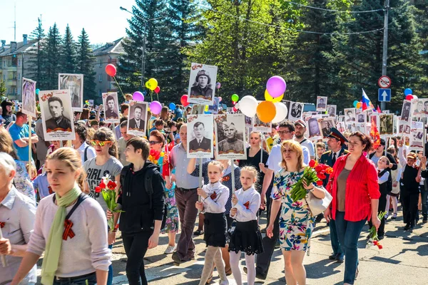 Obninsk Rusia Mayo 2016 Celebración Del Día Victoria Gran Guerra — Foto de Stock