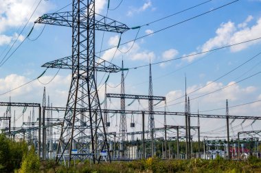 Elektrik Trafo Merkezi, destek, yüksek voltajlı elektrik ağlar