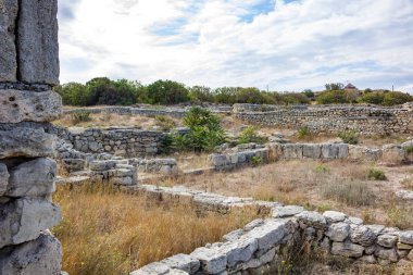 Sevastopol, Crimea - Eylül 2014: Tarihi ve Arkeoloji Müzesi-rezerv 