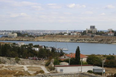 Sevastopol, Crimea - Eylül 2014: Tarihi ve Arkeoloji Müzesi-rezerv 