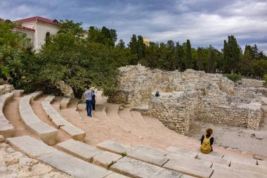 Sevastopol, Crimea - Eylül 2014: Tarihi ve Arkeoloji Müzesi-rezerv 