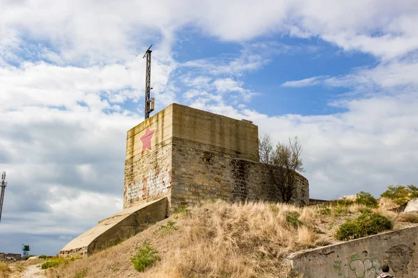 セバスト ポールにある クリミア 2014 海岸電池博物館領土保護区 Chersonese Taurian — ストック写真