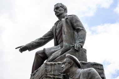 Sevastopol, Crimea - Eylül 2014: Müzesi karmaşık Malahov Kurgan Sevastopol içinde. 1854-1855 Kırım Savaşı ve ikinci Dünya Savaşı. Kornilov Anıtı