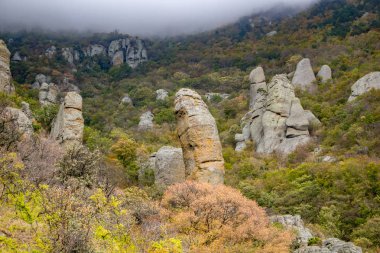 Demerdzhi dağın Crimea'da. Doğal anıt 
