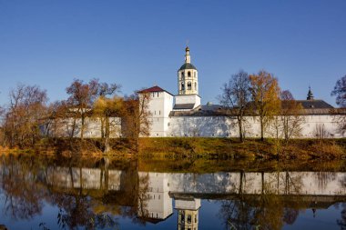 Antik Pafnutevo-Borovsky Manastırı Borovsk, Rusya Federasyonu - Ekim 2018