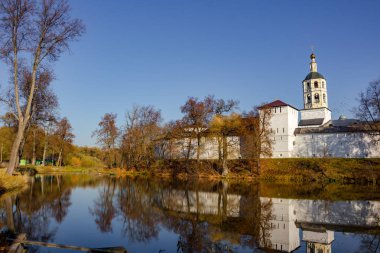 Antik Pafnutevo-Borovsky Manastırı Borovsk, Rusya Federasyonu - Ekim 2018