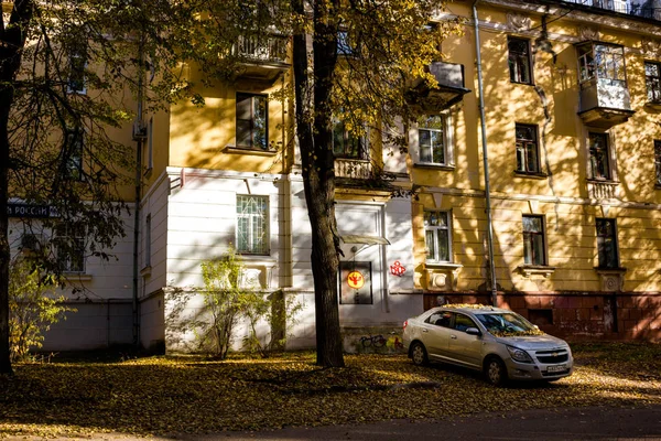 Obninsk Russie Octobre 2018 Vue Façade Une Maison Dans Vieille — Photo