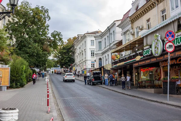 Sevastopol Crimea Setembro 2014 Aivazovsky Street Sevastopol — Fotografia de Stock