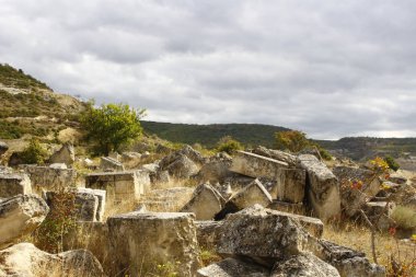 Kalker ocağı çalıştı. Inkerman, Crimea