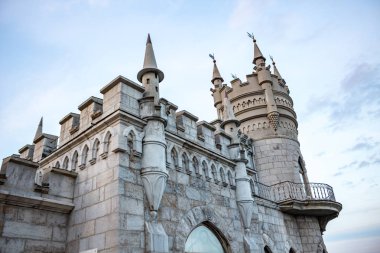 Gaspra, Crimea - Ekim 2014: Güney Sahili, Kırım'da. Kale sarayın 