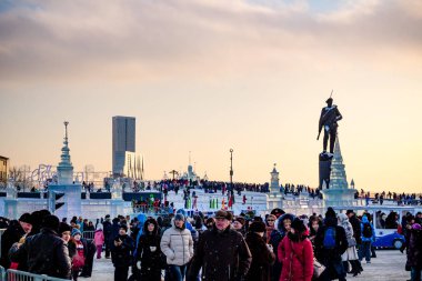Moskova, Rusya - 7 Ocak 2016: Noel Festivali, Moskova 