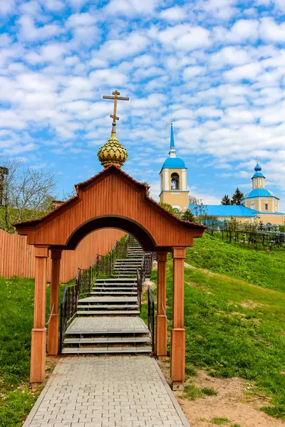 Karizha Russia May 2016 Territory Church Protection Holy Virgin Village — Stock Photo, Image