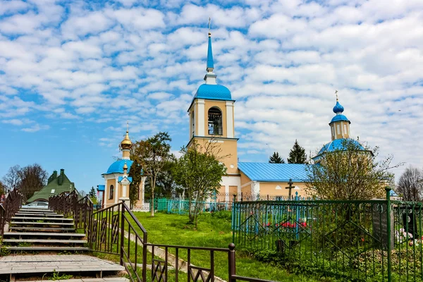 Karizha Rusia Mayo 2016 Territorio Iglesia Protección Santísima Virgen Pueblo — Foto de Stock