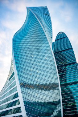 Moskova, Rusya - 7 Ocak 2016: İş merkezi Moskva-Siti Moskova. 