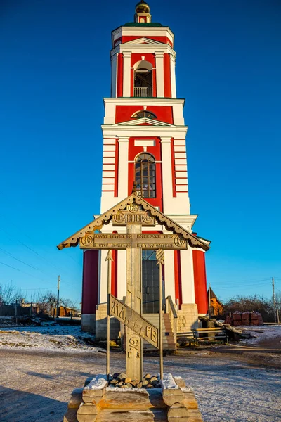 Ermolino Russie Novembre 2015 Eglise Nicolas Merveilleux 19Ème Siècle Rusinovo — Photo