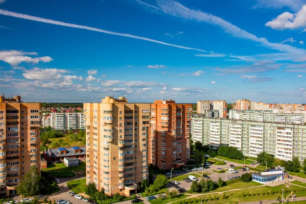 Obninsk Russia August 2015 View City Houses Gagarin Street Obninsk Stock Image