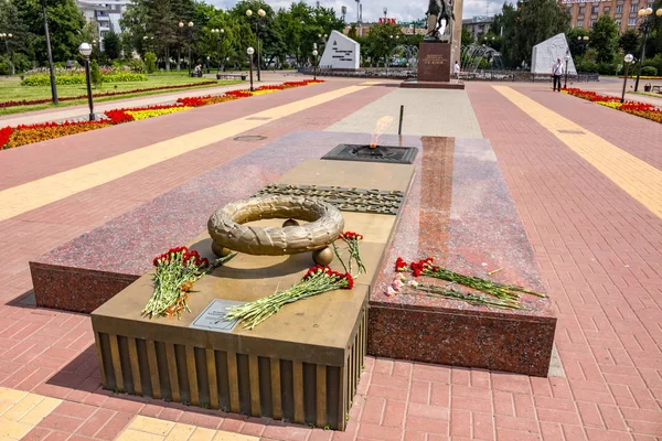 Kaluga Russland Aug 2017 Siegplatz Unbekanntes Soldatengrab Kaluga — Stockfoto