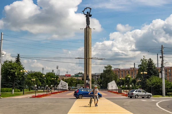 Καλούγκα Ρωσία Αυγούστου 2017 Νίκη Square Ploshchad Pobedy Kaluga — Φωτογραφία Αρχείου