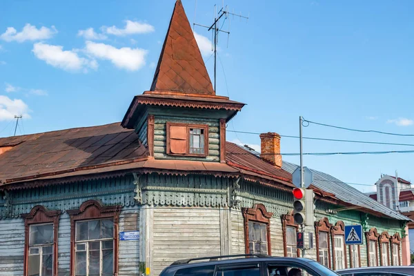 Serpuhov Russland August 2017 Altes Wohnhaus Die Straßen Von Serpuchow — Stockfoto