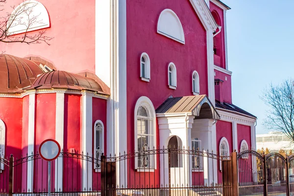 Obninsk Rusia Februari 2016 Pembangunan Gereja Ortodoks Rusia Faith Hope — Stok Foto