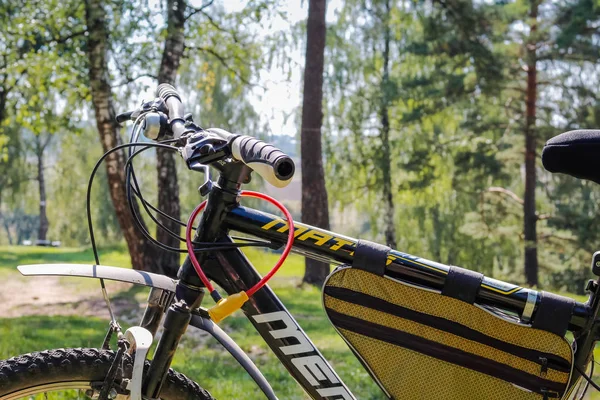 Rusia Agosto 2014 Bicicleta Estacionada Bicicleta Aire Libre Parque — Foto de Stock